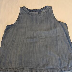 GAP Light Denim Sleeveless Tank Top